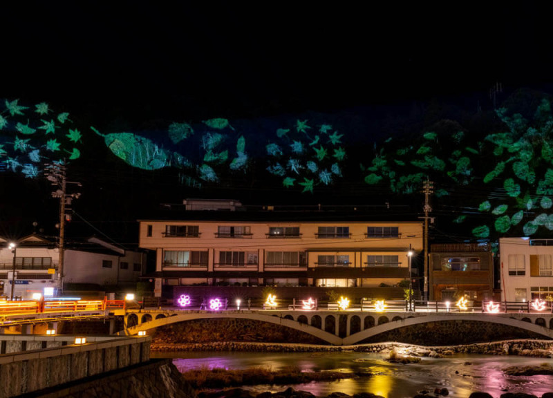 古老溫泉街的冬夜浪漫  山口縣長門湯本溫泉冬季點燈活動
