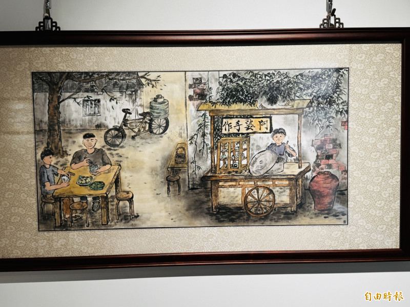 嘉義新港國中美術班畢業展。（記者蔡宗勳攝）