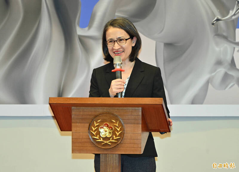 副總統蕭美琴出席「第13屆總統文化獎徵選記者會」。（記者田裕華攝）