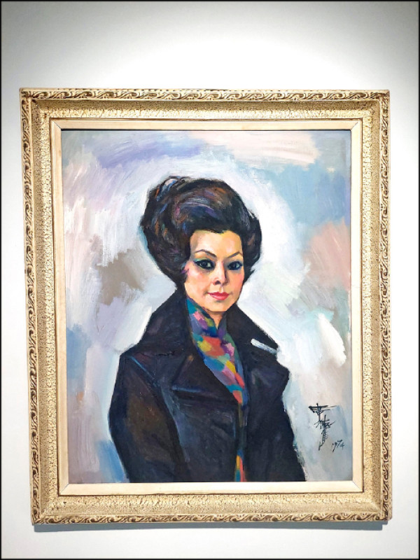 〈謝淑錦（謝蕓庄）〉（席德進，1974）。