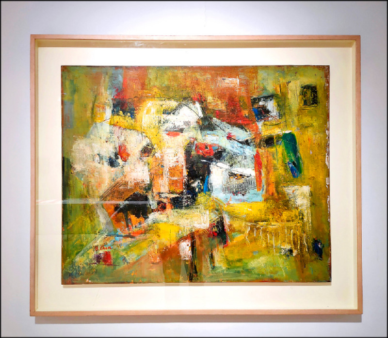 陳正雄1958至1960年作品〈舊樓〉。