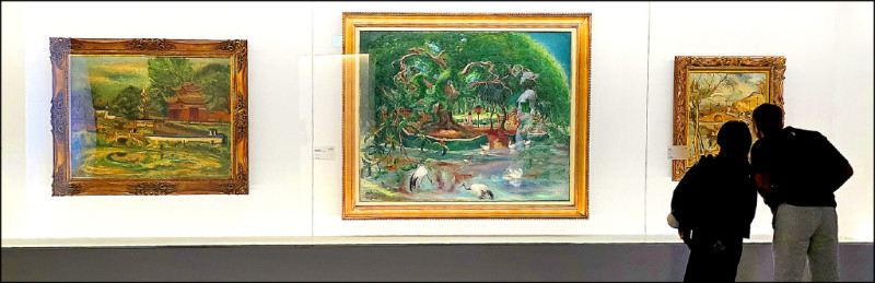 陳澄波多件作品在特展第1展間備受關注。