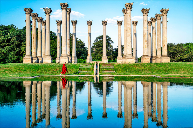 《無所住》劇照，在華盛頓特區，王雲霖攝影，汯呄霖電影提供。