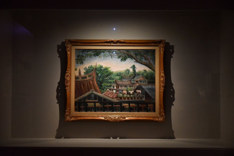 陳澄波畫作「初秋」。（台史博提供）