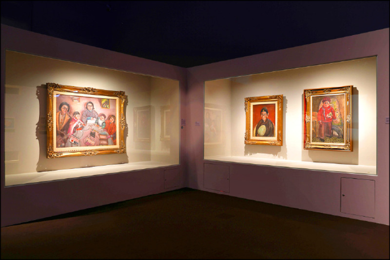 陳澄波家人的畫作能感受到一家人濃厚的情感。（台史博提供）