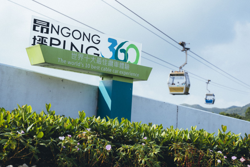 昂坪360在TTE台北旅展期間，推出來回標準纜車門票買1送1優惠。（昂坪360提供）