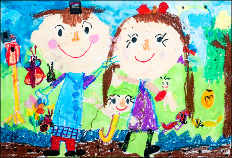 幼兒組優選：林璐霏 作品名稱：媽咪是花園小保戶