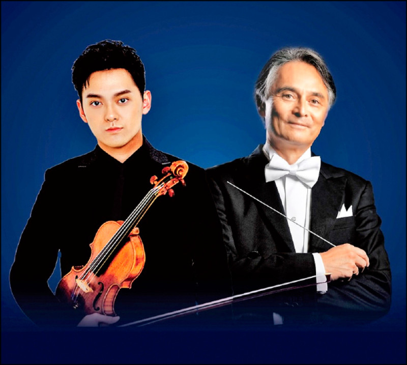 曾宇謙（左）與指揮準．馬寇爾（Jun Märkl）首度合作，7/20於台中國家歌劇院演出貝多芬協奏曲。