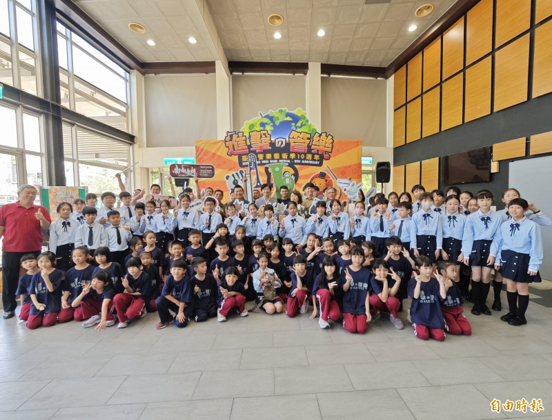 邁入第10年的台南管樂藝術季，熱鬧起跑。（記者吳俊鋒攝）