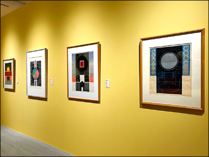 廖修平在紐約精進版畫技術，發展出「太陽節」等系列，在國際版畫界站穩腳步。