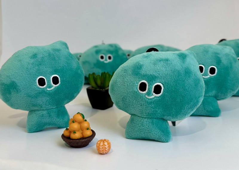 療癒感十足的「a-We」娃娃大受歡迎。（文總提供）（記者凌美雪攝）