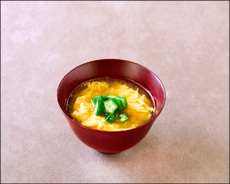 秋葵蛋花清湯