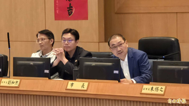 市長侯友宜說，文化傳承是一棒接一棒、刻不容緩的重要工程。（記者黃子暘攝）