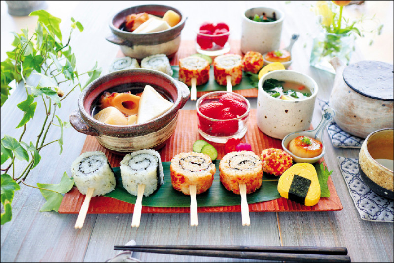 螺旋棒棒糖烤飯糰