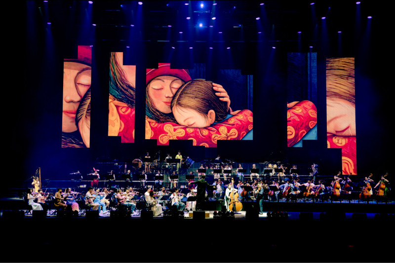 《幾米森林裡的樂章》台瘋交響流行音樂會集結眾多劇場界菁英打造沉浸式觀賞體驗。（灣聲樂團提供）