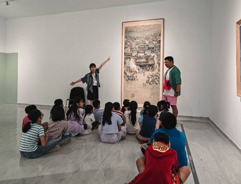 咱來展覽室欣賞藝術家展現台灣文化ê精彩作品！（國美館提供）