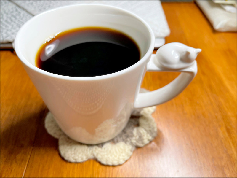 給自己的咖啡。