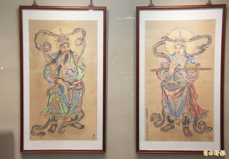 韋馱尊者及伽藍尊者。（記者林宜樟攝）