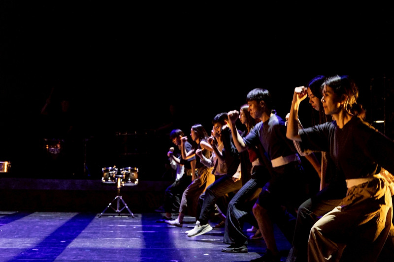 2025擊樂劇場《泥巴》演繹出「人生，跑就對了！」的精神。（朱宗慶打擊樂團提供）