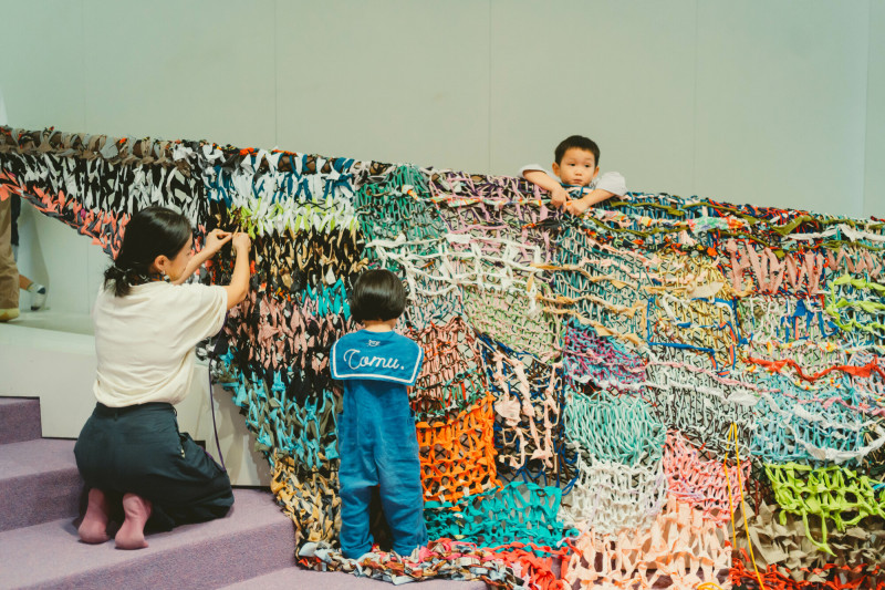 北美館兒藝中心推出新展「痕跡悄悄話」，邀大小朋友體驗「日常痕跡」的意義。（北美館提供）