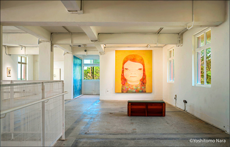 奈良美智巡展「跟著朦朧潮濕的一天去金瓜石」昨（28）日落幕。（©YOSHITOMO NARA,文總提供）