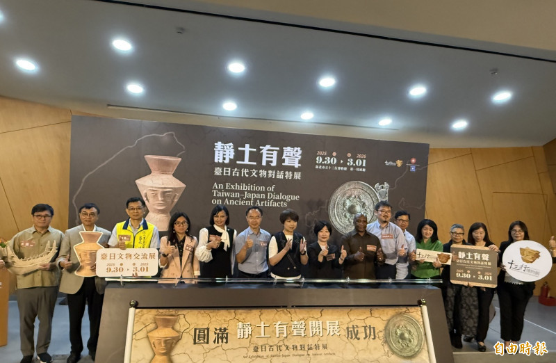 「靜土有聲：台日古代文物對話特展」今日開幕。（記者羅國嘉攝）