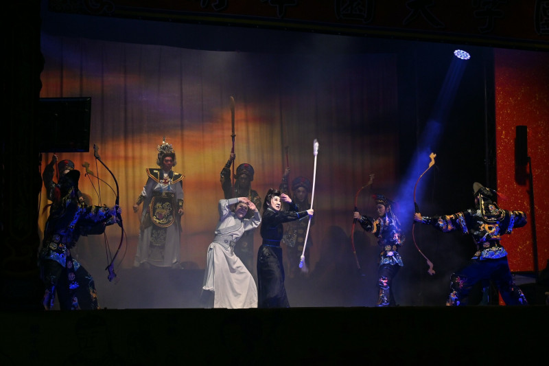 「明華園天字戲劇團」將在中壢長春福德祠演出《羅成叫關》。（桃園市政府提供）