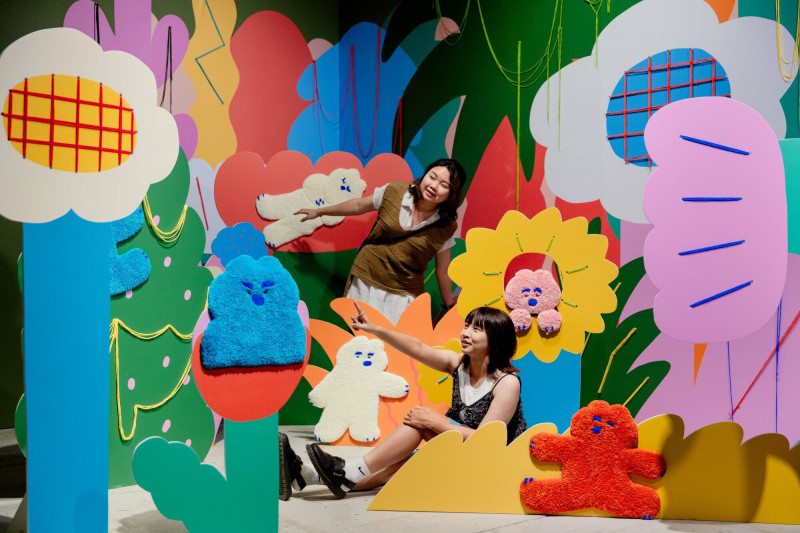 插畫家Minghan H.童話般的森林場景插畫。（高市文化局提供）