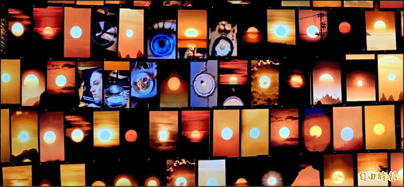 2010年誕生的《日光域》，此次推出全新版本《日光域XI—台北當代藝術館》，以回收平板為光的載體，映照當代人們被網路、社群與演算法環繞的處境。（記者凌美雪攝）