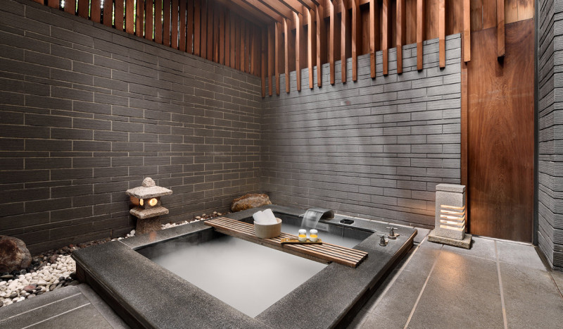 雙人獨立湯屋推出「獨立湯屋套票」，每套3張享優惠價。（北投麗禧溫泉酒店提供）