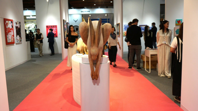 第32屆「ART TAIPEI 2025台北國際藝術博覽會」開幕，公眾展期將自10月24日至27日。（記者董柏廷攝）