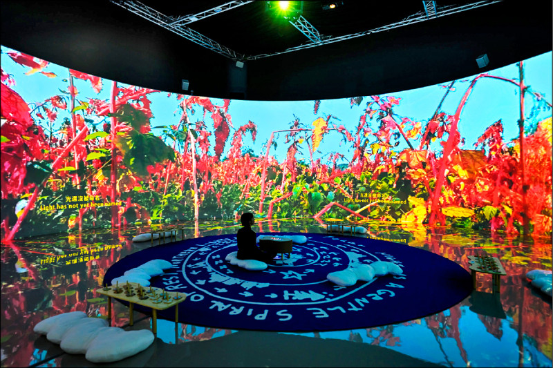 「天空寫下的故事」展覽從對「氣候焦慮」的關注出發。（ANPIS FOTO 王世邦攝，國美館提供）