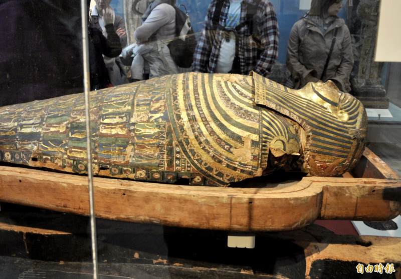 奇美博物館與大英博物館合作，引進一系列的古文物，舉辦「埃及之王：法老」特展。（記者吳俊鋒攝）