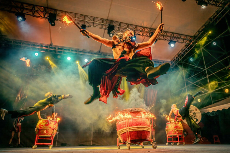台灣首屆《國際火舞藝術節・火神祭》精表演。（擷取自「即將成真火舞團」粉專）