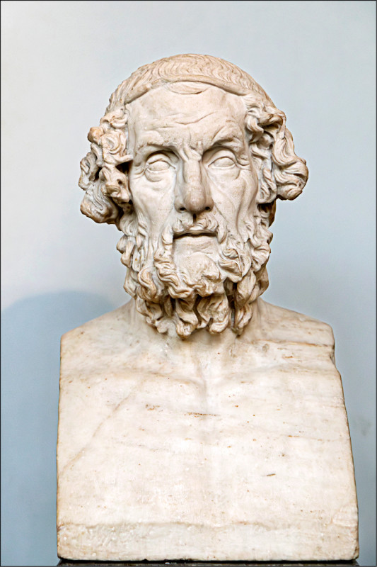 相傳為古希臘吟遊詩人的荷馬。藏於大英博物館。（shutterstock）