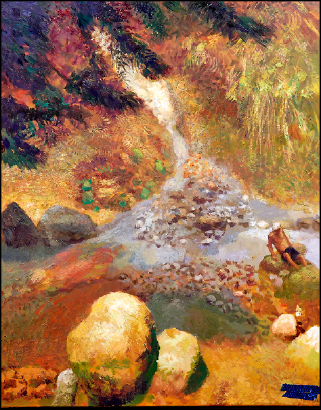 第23屆聯邦美術印象大獎首獎作品〈八煙野溪溫泉〉