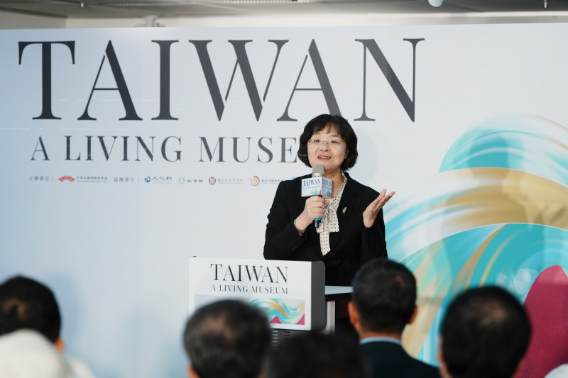 文化部常務次長徐宜君指出透過ICOM這樣的一個國際的場合在展現台灣文化的實力是非常好的機會。（中華民國博物館學會提供）