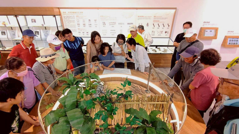 湖山水庫人文遺址館年底將啟用，雲林縣府舉辦常設展導覽活動，做為開館前的壓力測試及導覽人員培訓見習。（雲林縣府文觀處提供）