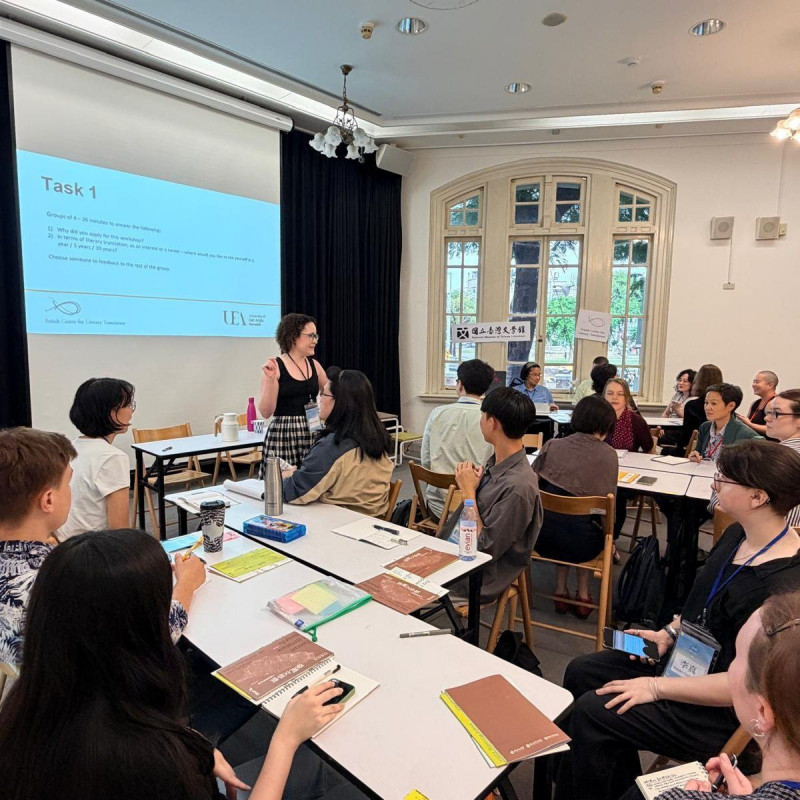 台文館與英國文學翻譯中心合作台灣文學英譯工作坊，今年首度將英譯工作坊移師台灣舉辦。（台文館提供）