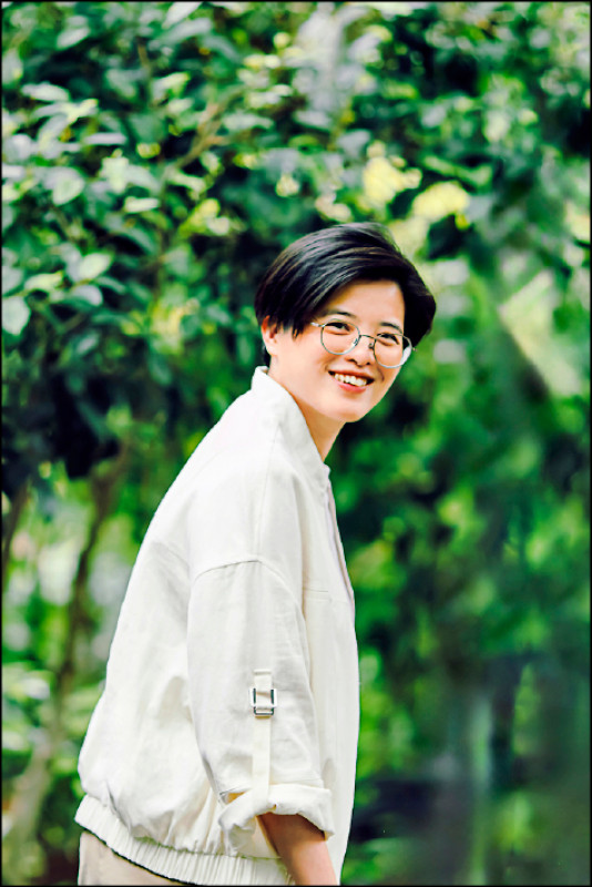 以《臺灣漫遊錄》獲得「美國國家圖書獎」殊榮的作家楊双子。（陳怡絜 YJ Chen攝）