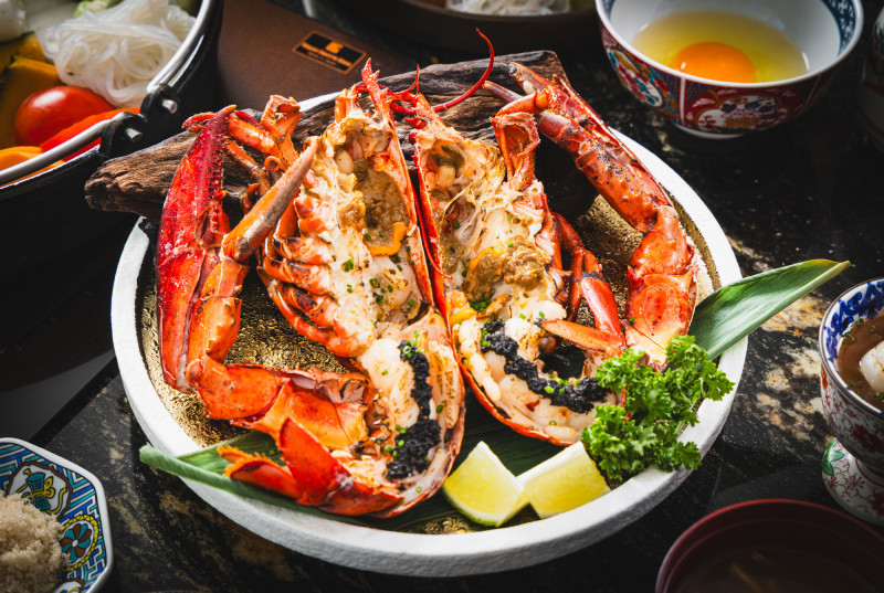 限定版「松露香焰龍蝦」。（橋山·壽喜燒提供）