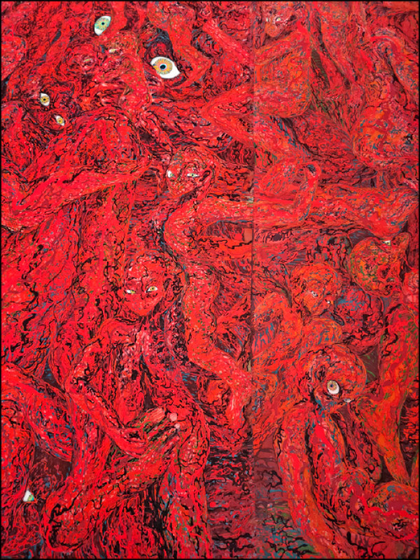 山下茜里2022至2025年作品〈超越肌膚No.0〉。