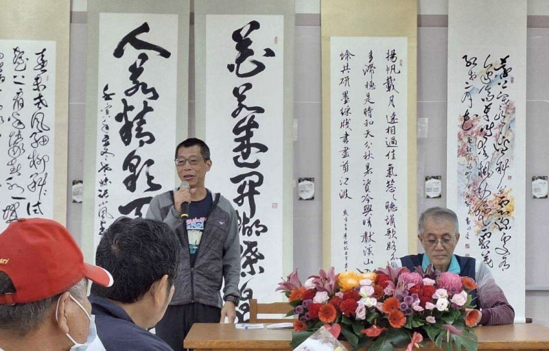 國立北門高中80週年校慶系列活動，推出「榕園墨香」書法展。（北門高中提供）