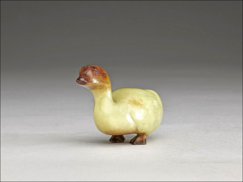 故宮國寶〈玉鴨〉。（宜蘭縣文化局提供）