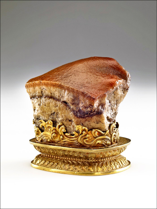 故宮國寶清代〈肉形石〉。（宜蘭縣文化局提供）