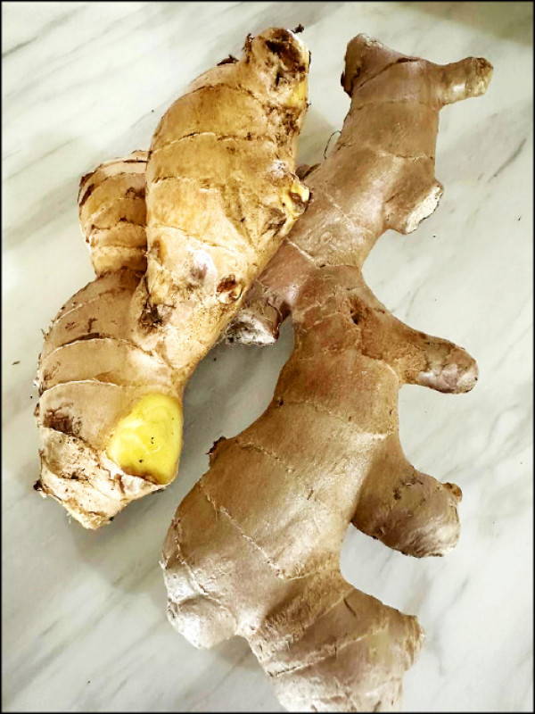 做麻油料理得用三年以上的老薑。