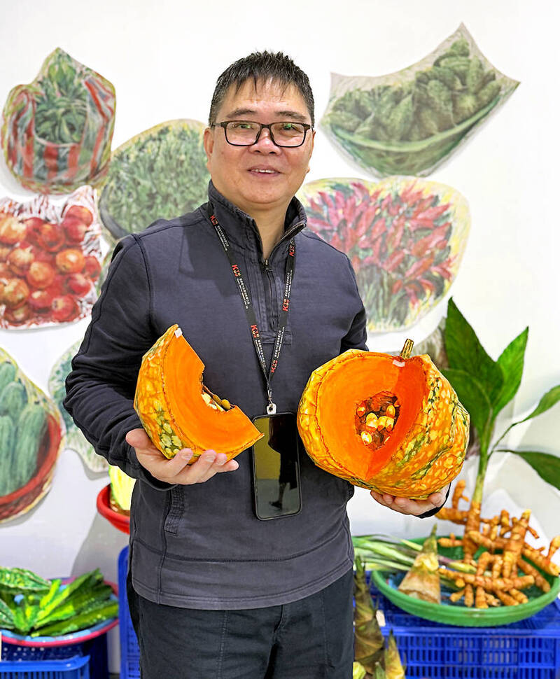 唐唐發首次創作食材的剖面樣貌。