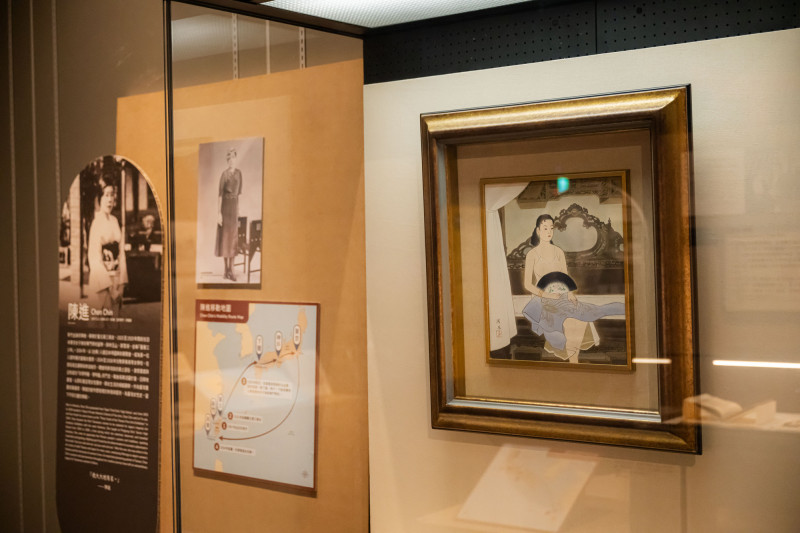 台史博「轉機」特展展出畫家陳進的經典畫作〈洞房〉。（台史博提供）