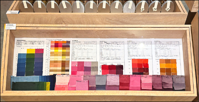 陳景林的天然染色色樣建立台灣染色知識庫。