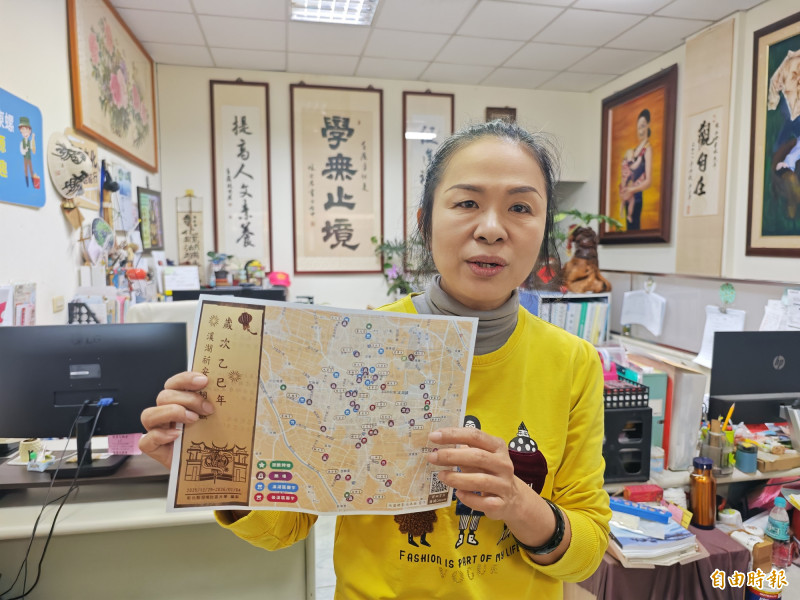 湖埔社區大學執行長林淑玲表示，今年是難得的「七朝醮」，連續7天舉行祭典，對地方而言別具意義。（記者陳冠備攝）